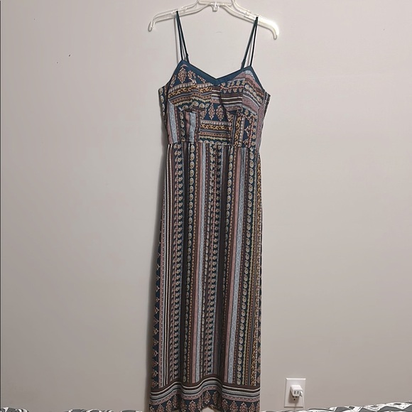 Xhilaration Dresses & Skirts - Xhilaration Bohemian Maxi Dress Multicolor Size XL Boho Y2K Hippie Festival